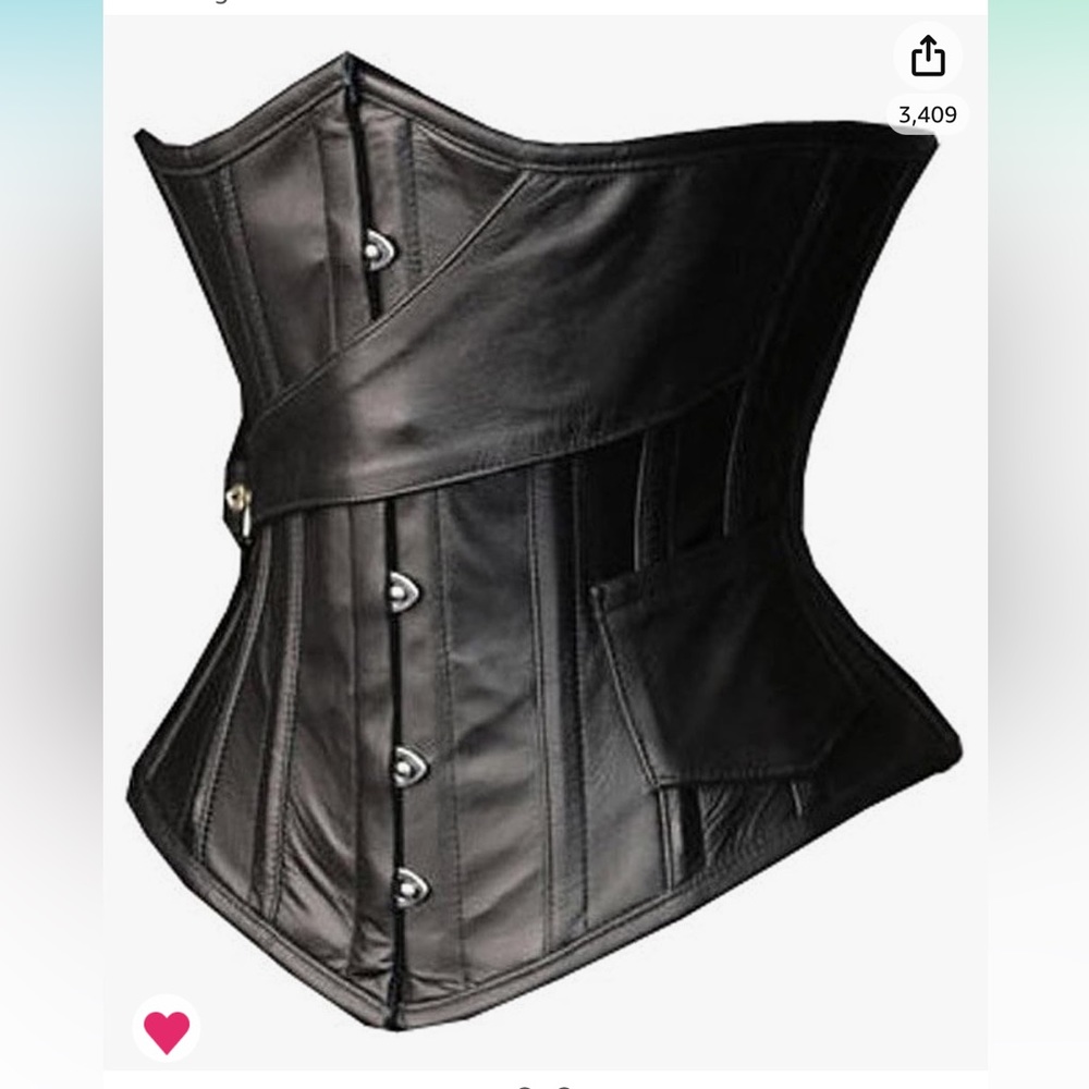 SHAPERX Womens Steampunk Gothic Steel Boned Underbust Waist Corset